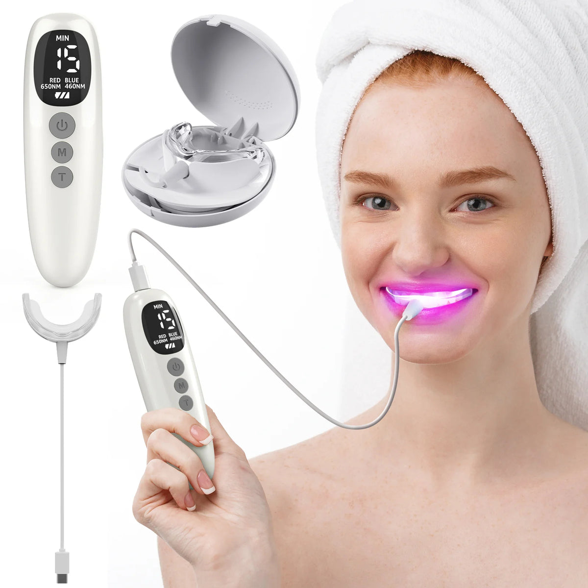 Red & Blue Light Therapy For Gums